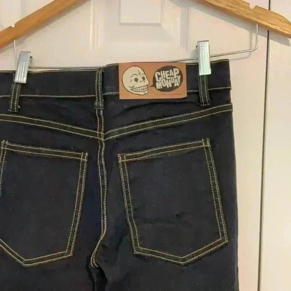 NWOT Cheap Monday  Dark Denim Jeans Size 29/34 - Picture 3 of 5